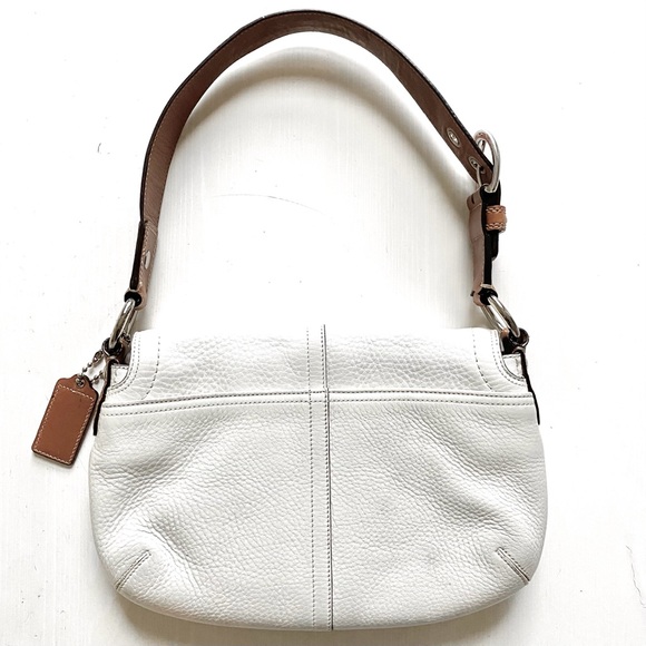 COACH Soho White Genuine Leather Shoulder Bag - Picture 4 of 16